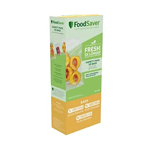 FoodSaver Pint,Quart,Gallon Vacuum Seal Bags, Variety Pack