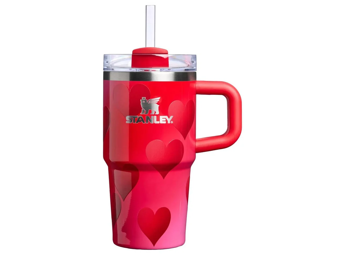 Stanley 20 oz Stainless Steel H2.0 Flowstate Quencher Tumbler - Rouge Heart Gradient