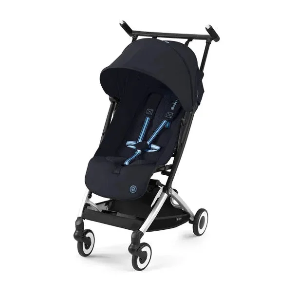 Cybex Libelle 2 Stroller - Siver Frame with Dark Blue Seat