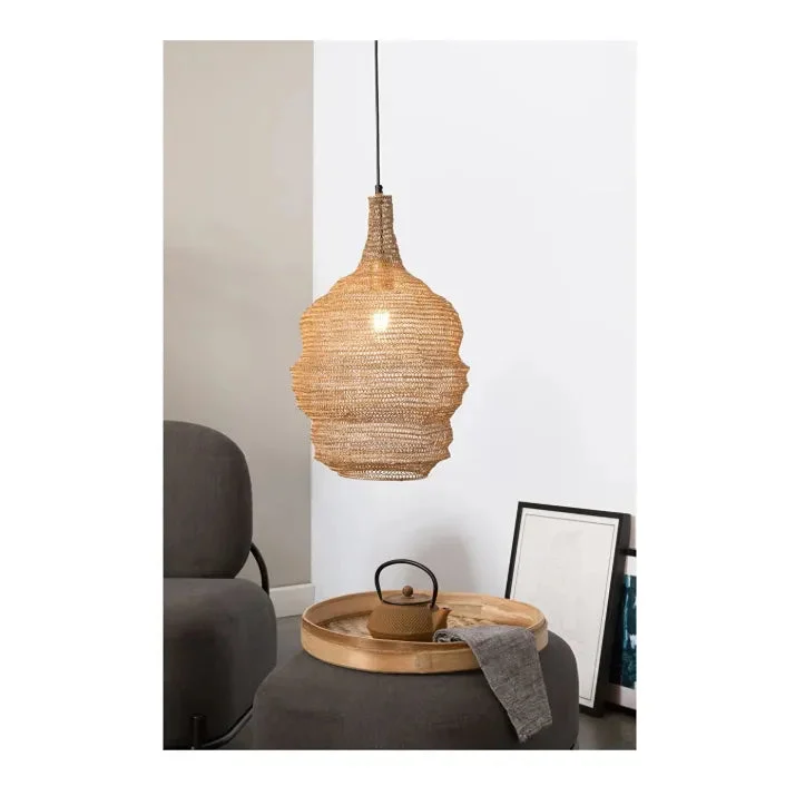 Luxury Furnitures Lena 1 - Light Single Pendant - Brass