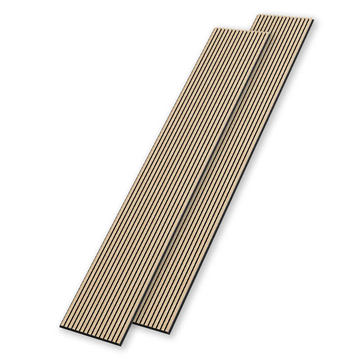 COMFORTHOMI 3D Acoustic/Sound proof Wood Slat Wall Panels - Walnut