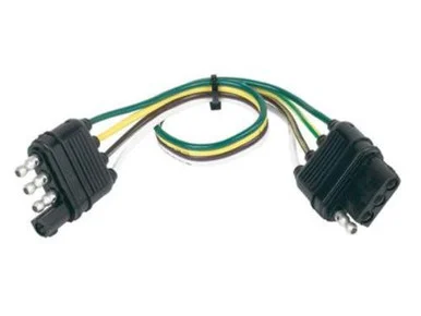 Husky Towing 4 Wire Flat Plug 12 Inch Length Single Carded 30280