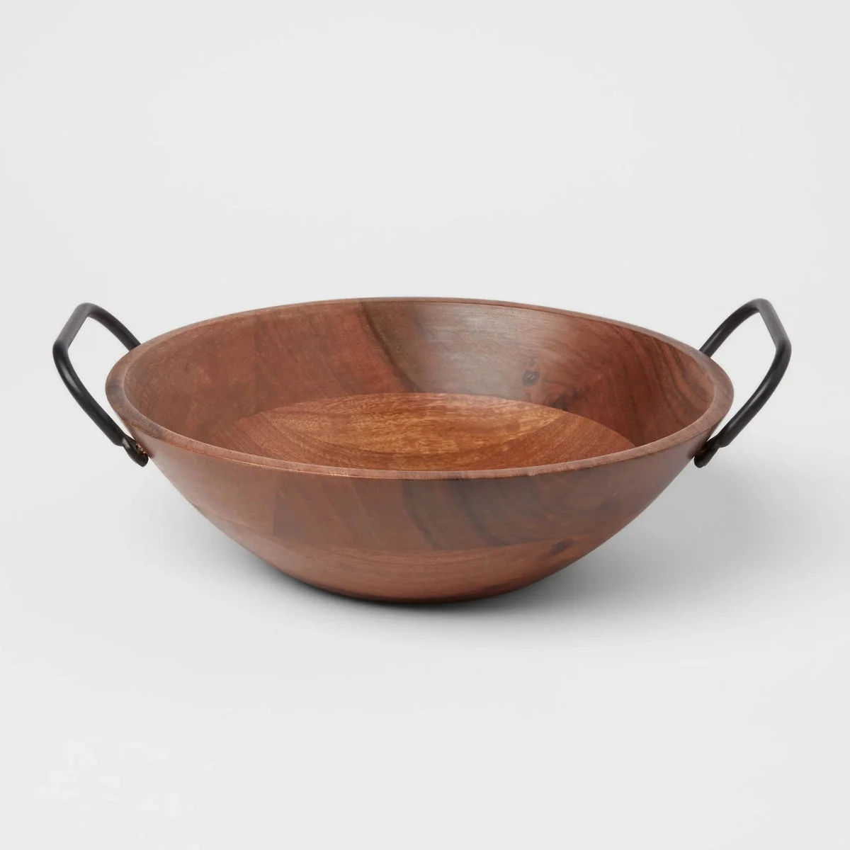 Threshold designed w/Studio McGee Wood Medium Serving Bowl - Brown