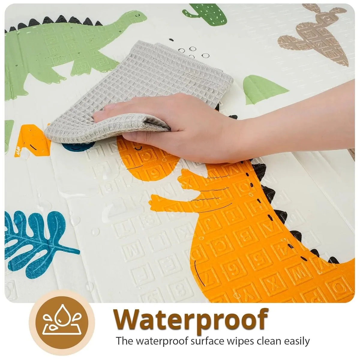 PIGLOG Foldable Baby Play Mat - Dinosaur