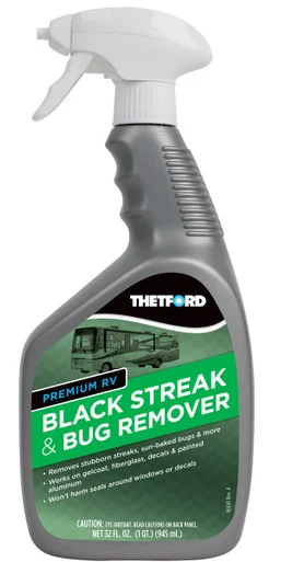 Thetford Premium RV Black Streak and Bug Remover - Black Streak Cleaner for RVs/Boats/Cars/Trucks/Vans/Motorcycles - 32 oz 32501 32501_68