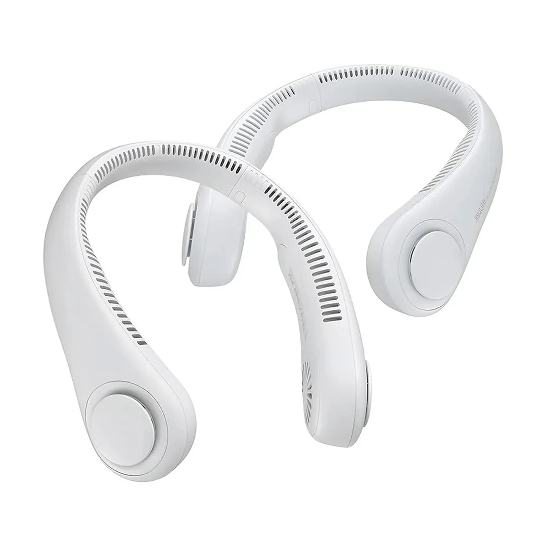 JISULIFE Portable Neck Fan With Dual Pack - Stay Cool Anywhere