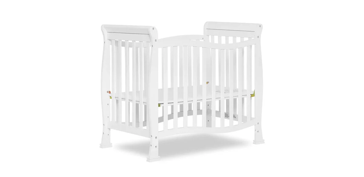 Dream On Me Piper 4-in-1 Convertible Mini Crib, White