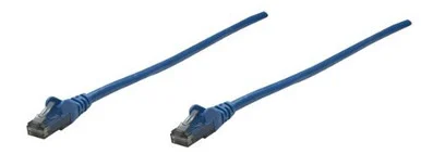 Intellinet Network Solutions Cat.6 UTP Patch Cable - Category 6 for Network Device - 50 ft - 1 x RJ-45 Male Network - 1 x RJ-45 Male Network - Gold-plated Contacts - Blue 342438