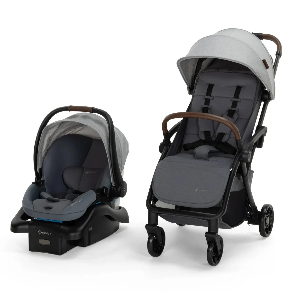 Safety 1st Fold Tastic Auto-Fold Lightweight Travel System - Rubble
