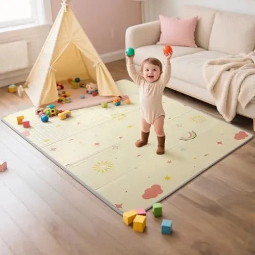 Mallify Extra Large Reversible Foldable Play Mat