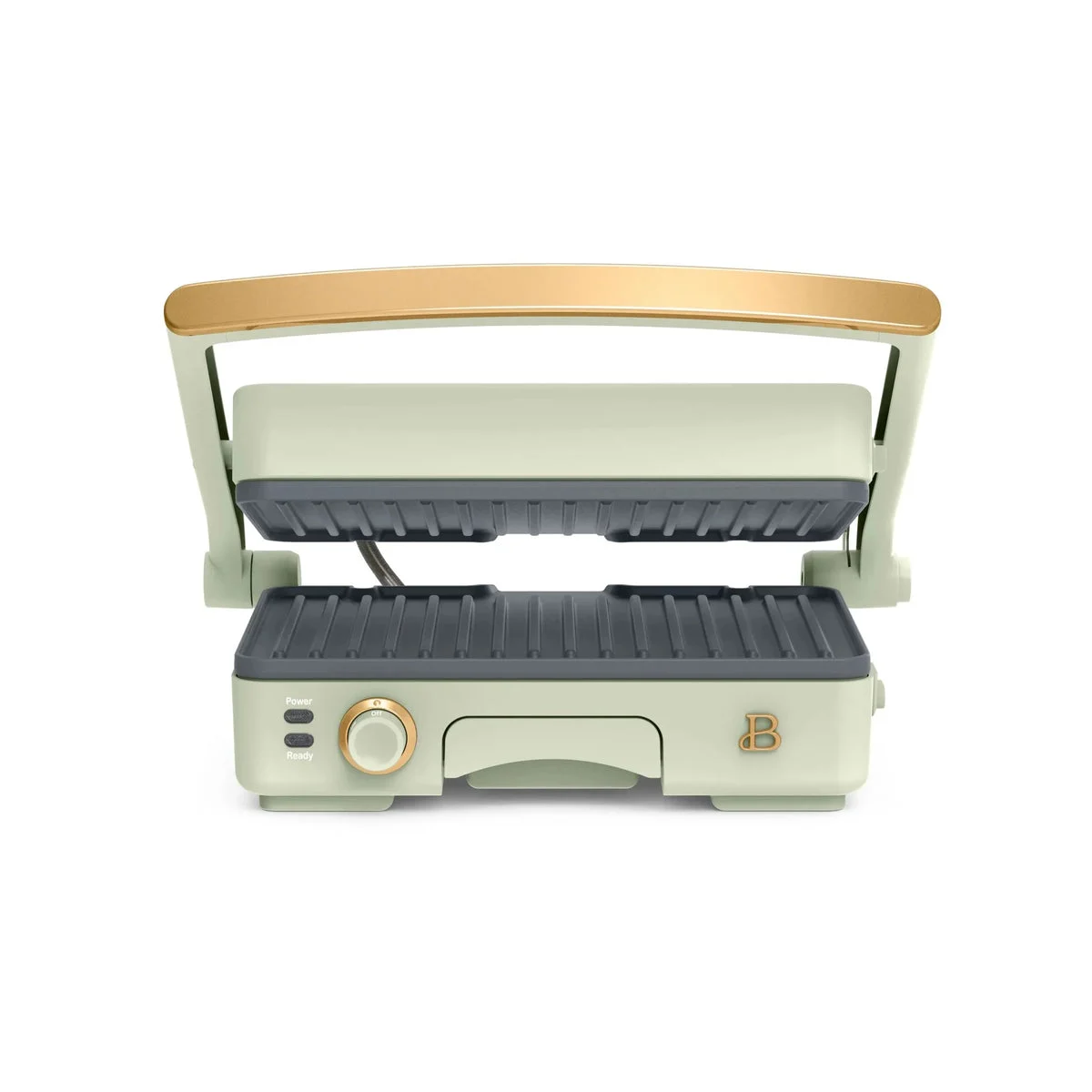 Beautiful 2-in-1 Panini Press & Grill - Sage Green
