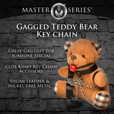 Gagged Teddy Bear Keychain - Adult Toys