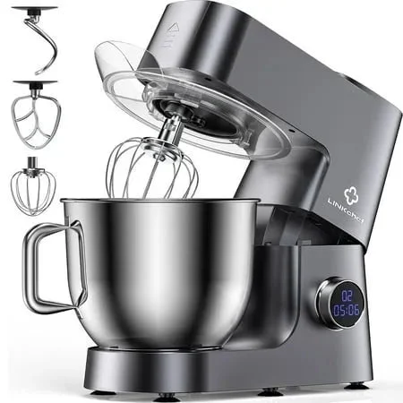 LINKChef 7.4 QT Stand Mixer, 800W 12-Speed Tilt-Head Food Mixer
