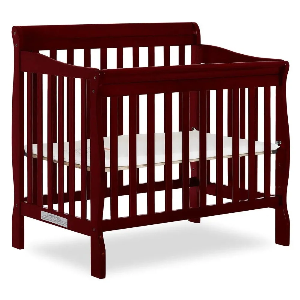 Dream On Me 4 in 1 Aden Convertible Mini Crib - Cherry