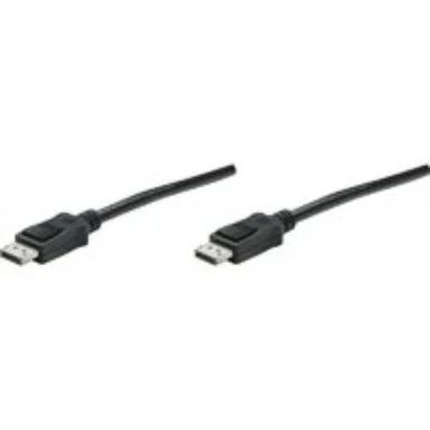 Manhattan Displayport Monitor Cable - Displayport For Notebook, Audio/video Device, Monitor, Gaming Console - 6.56 Ft - 1 X Displayport Male Digital Audio/video - 1 X Displayport Male Digital (393799)