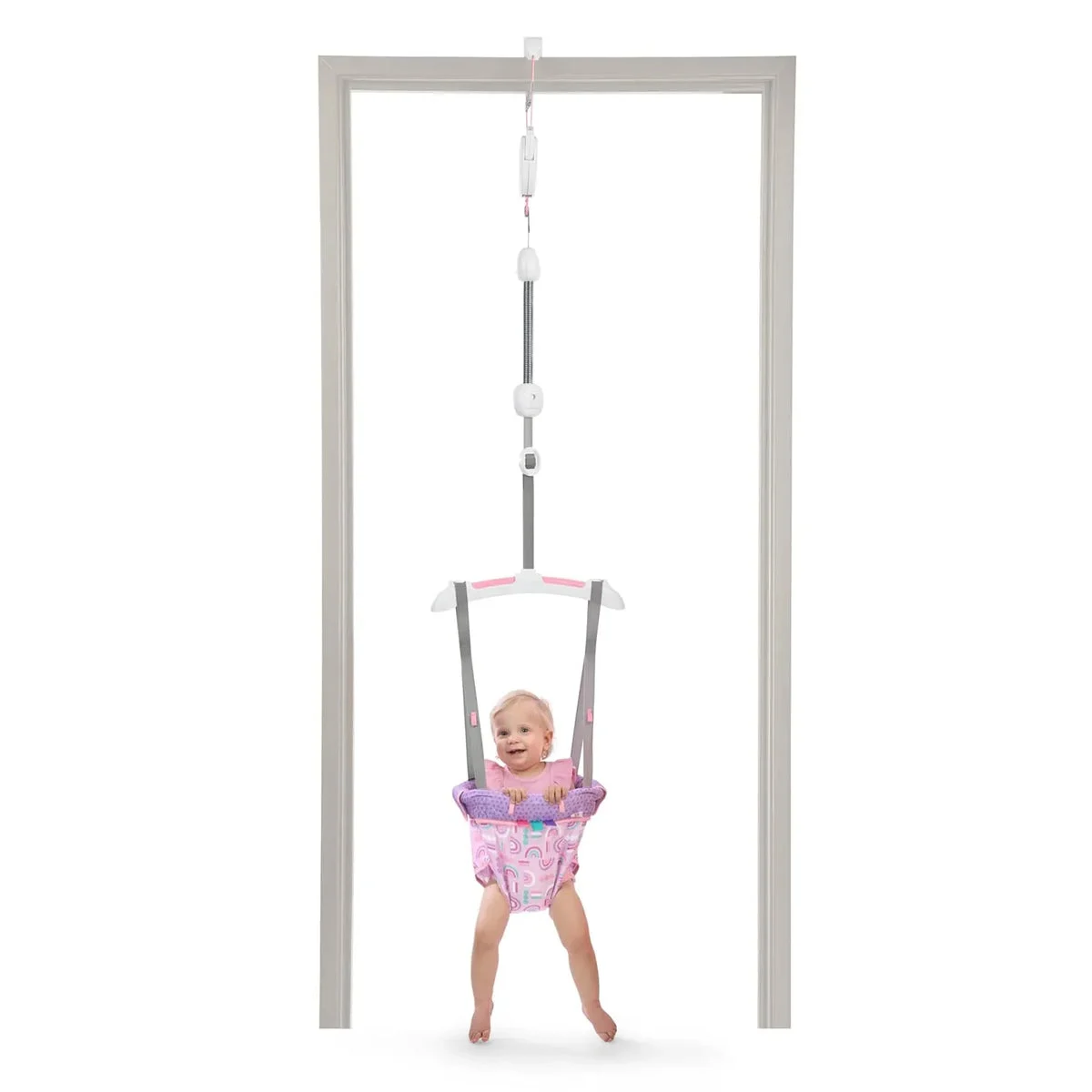 Bright Starts Door Jumper for Babies 6 to 12 Months - Purple Paradise