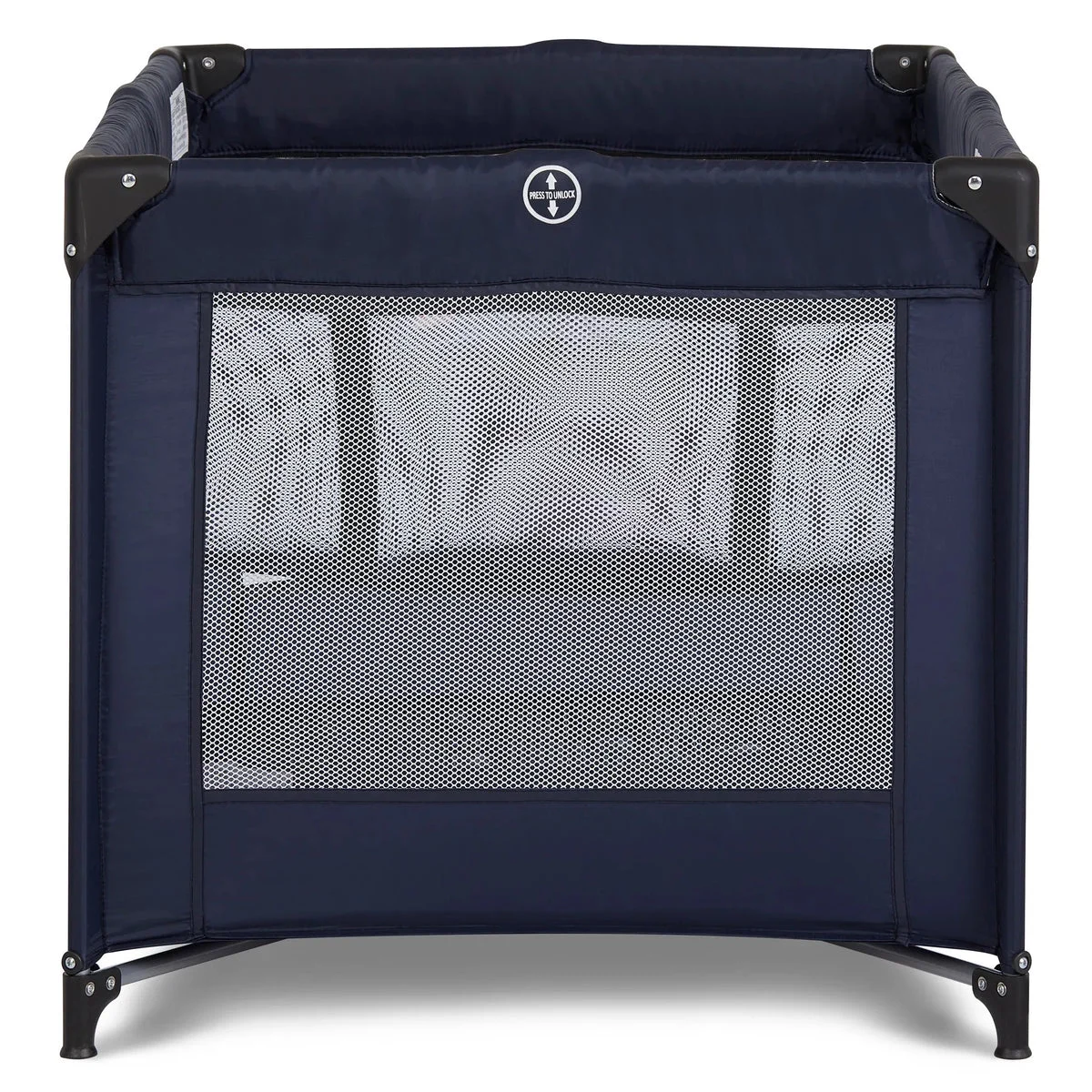 Dream On Me Zazzy Portable Playard with Bassinet in Navy, Packable and Easy Setup Baby Playard, Lightweight and Portable Playard for Baby with Mattress and Travel Bag