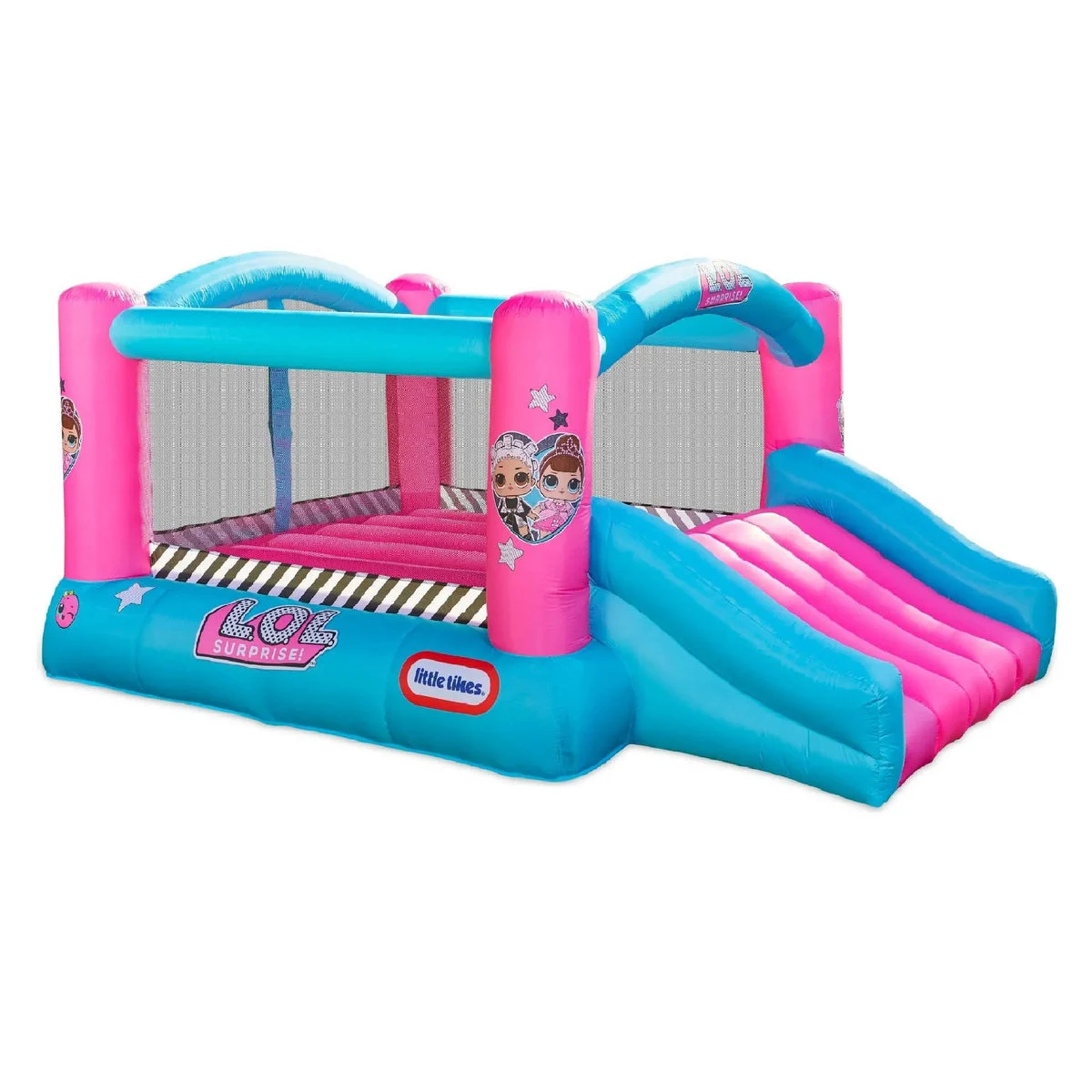 L.O.L. Surprise! Jump 'n Slide Inflatable Bounce House with Blower