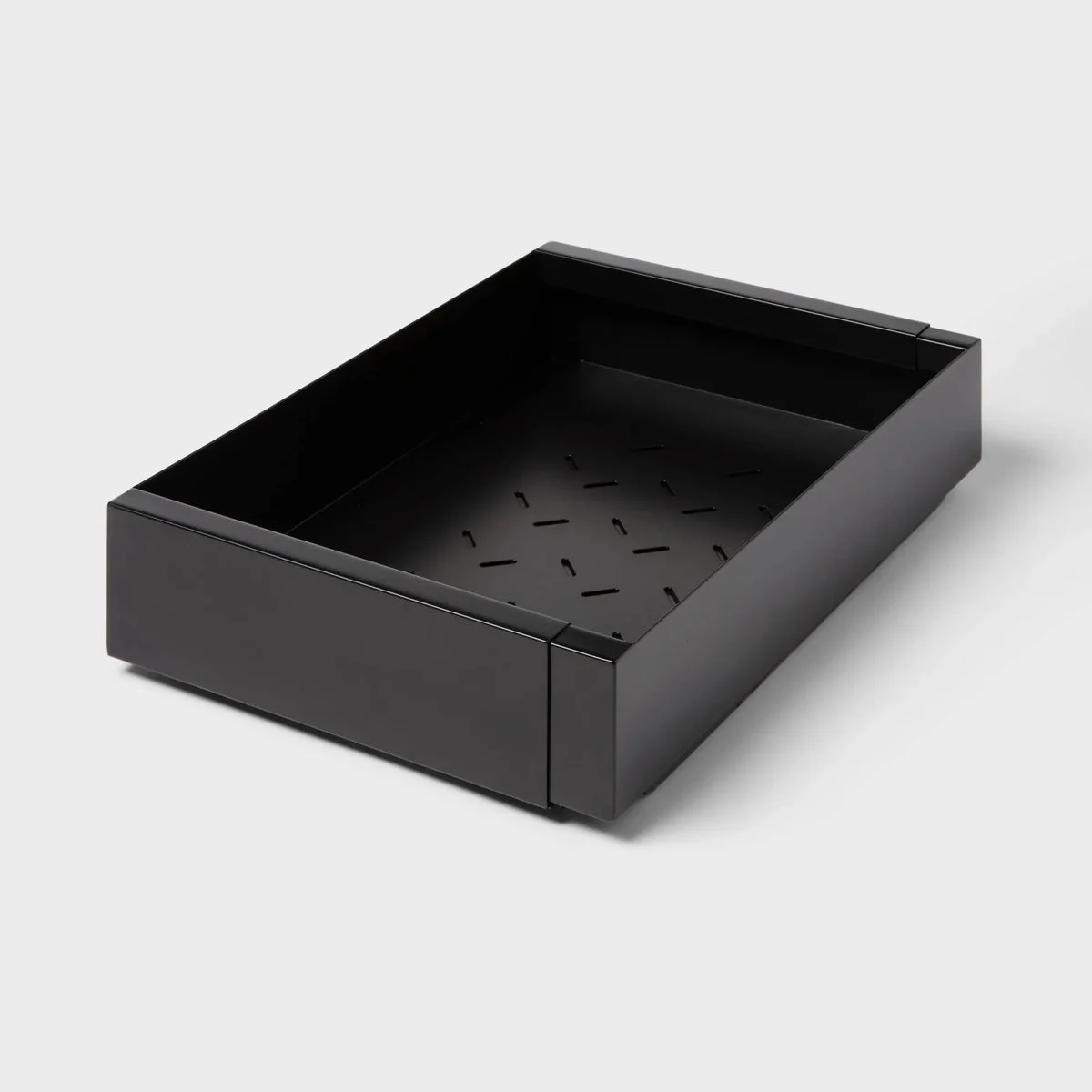 Brightroom Metal Expandable Pull-Out Drawer Adhesive - Black