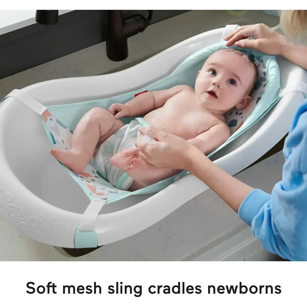 Fisher-Price Baby to Toddler Bath 4-in-1 Sling ‘n Seat Tub - Pacific Pebble
