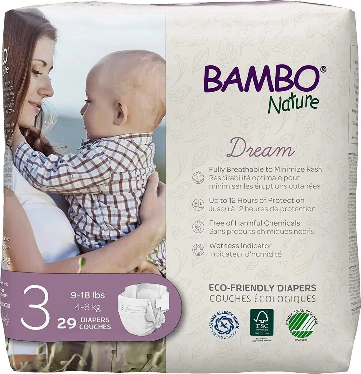 Bambo Nature 29ct Premium Baby Diapers Size 3