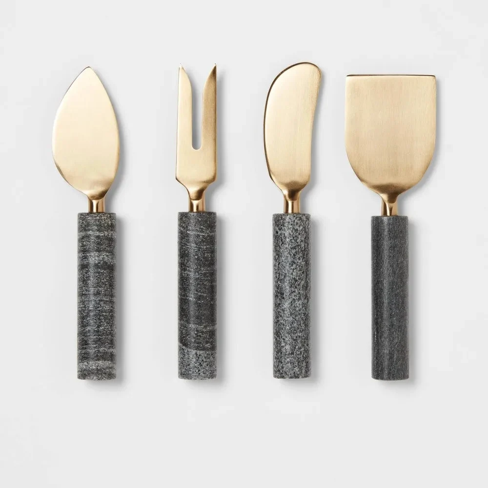 Unbranded/Generic Marble Cheese Knives Set