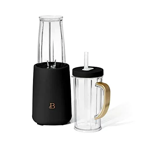 Beautiful Personal Blender Set with 12 Pieces 240 W Black Sesame by Drew Barrymore