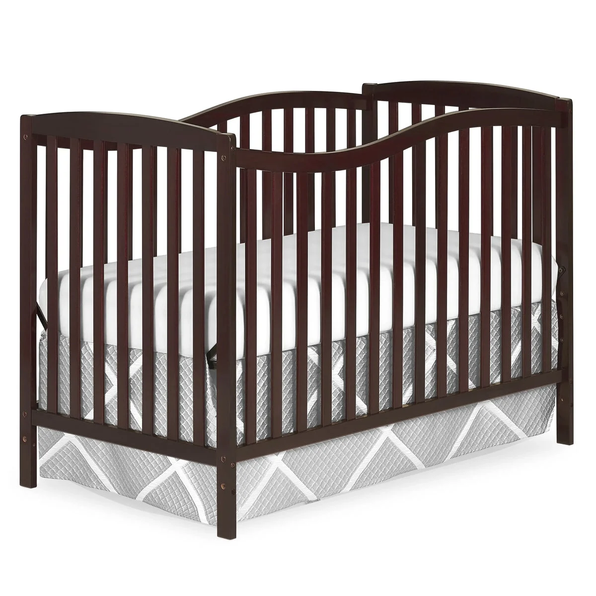 Dream On Me Chelsea 5-in-1 Convertible Crib, JPMA Certified, Espresso