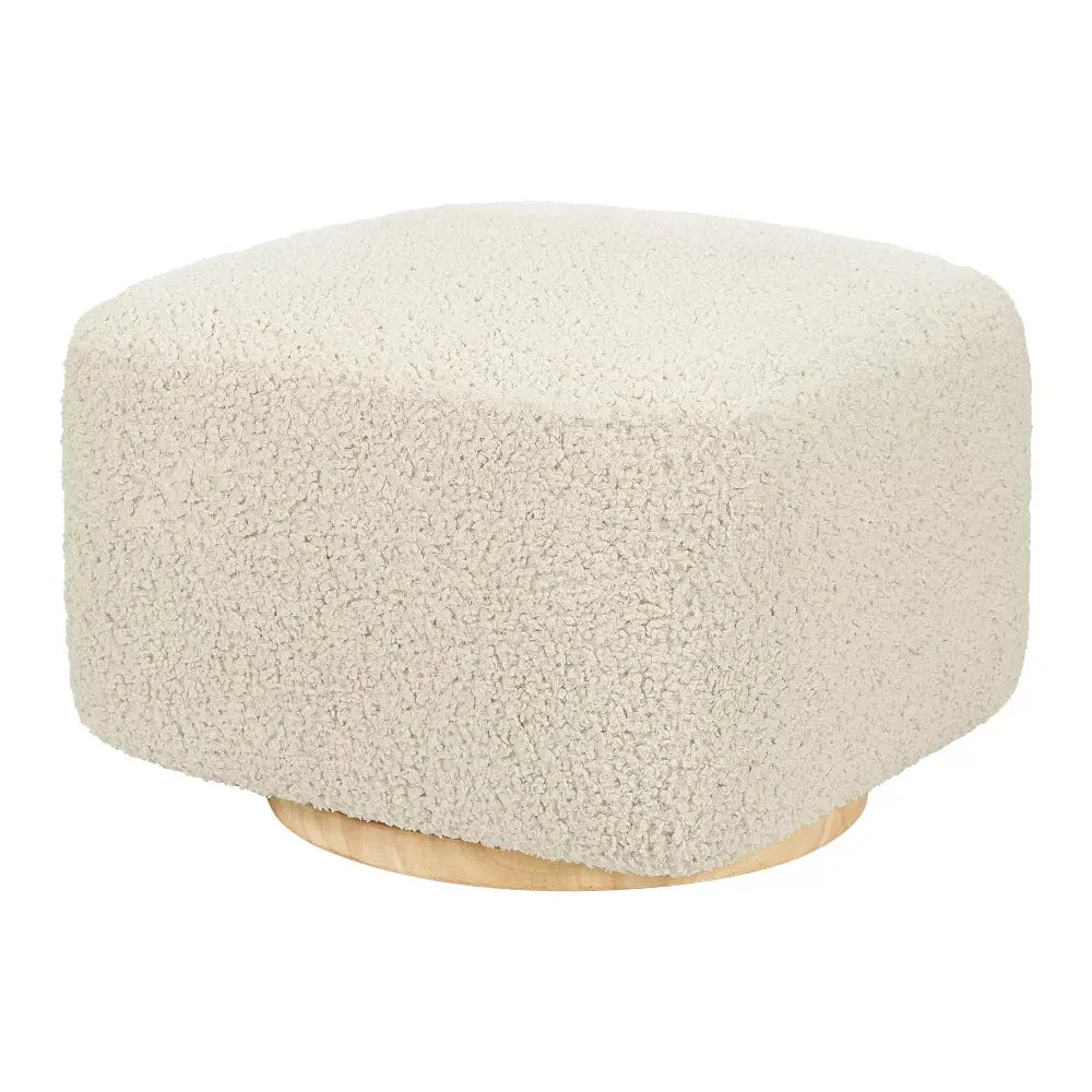 Babyletto Kiwi Gliding Ottoman - Almond Teddy Loop