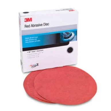 3m 3M-1220 Red Abrasive Hookit Disc, 6 In, P240, 50 Discs Per Box 1220_59