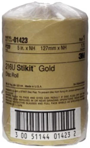 3m 3M-1423 Stikit Gold Disc Roll 01423, 5", P220a, 175 Discs/roll 1423_59