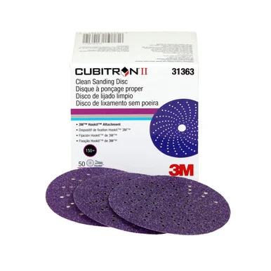 3m 3M-31363 Cubitron Ii Clean Sanding Hookit Disc, P150 Grit, 3" 31363_59