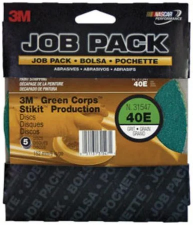 3m 3M-31550 Green Corps Stikit Disc 31550, 8", 40e, 5, Discs/pack 31550_59