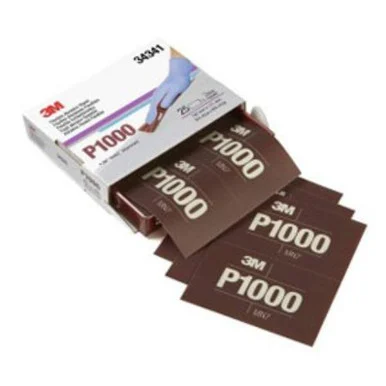 3m 3M-34341 Flexible Abrasive Hookit Sheet, 5.5 In X 6.8 In, P1000 34341_59