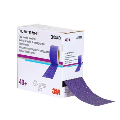 3m 3M-34440 70mm X 8m Cubitron Ii Hookit 40+ Grade Clean Sanding Sheet Roll 34440_59