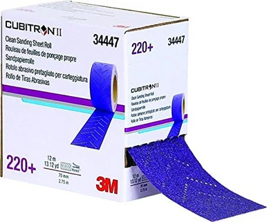 3m 3M-34447 70mm X 12m Cubitron Ii Hookit 220+ Grade Clean Sanding Sheet Roll 34447_59