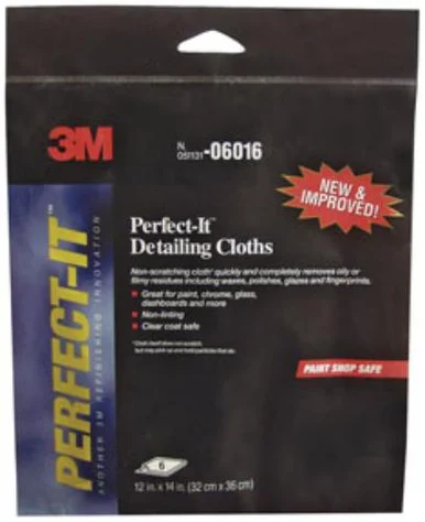 3m 3M-6016 Perfect-it Detailing Cloths 06016, 12" X 14", 6 Cloths/pack 6016_59