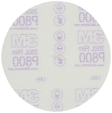 3m 3M-970 Hookit Finishing Film Disc 00970, 6", P800, 100 Discs/bx 970_59