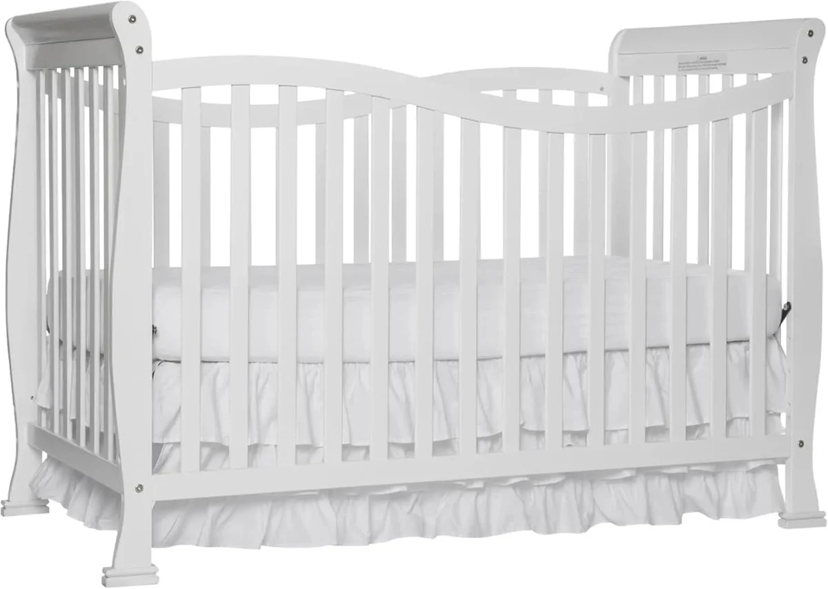 Dream On Me Violet 7 in 1 Convertible Life Style Crib - White