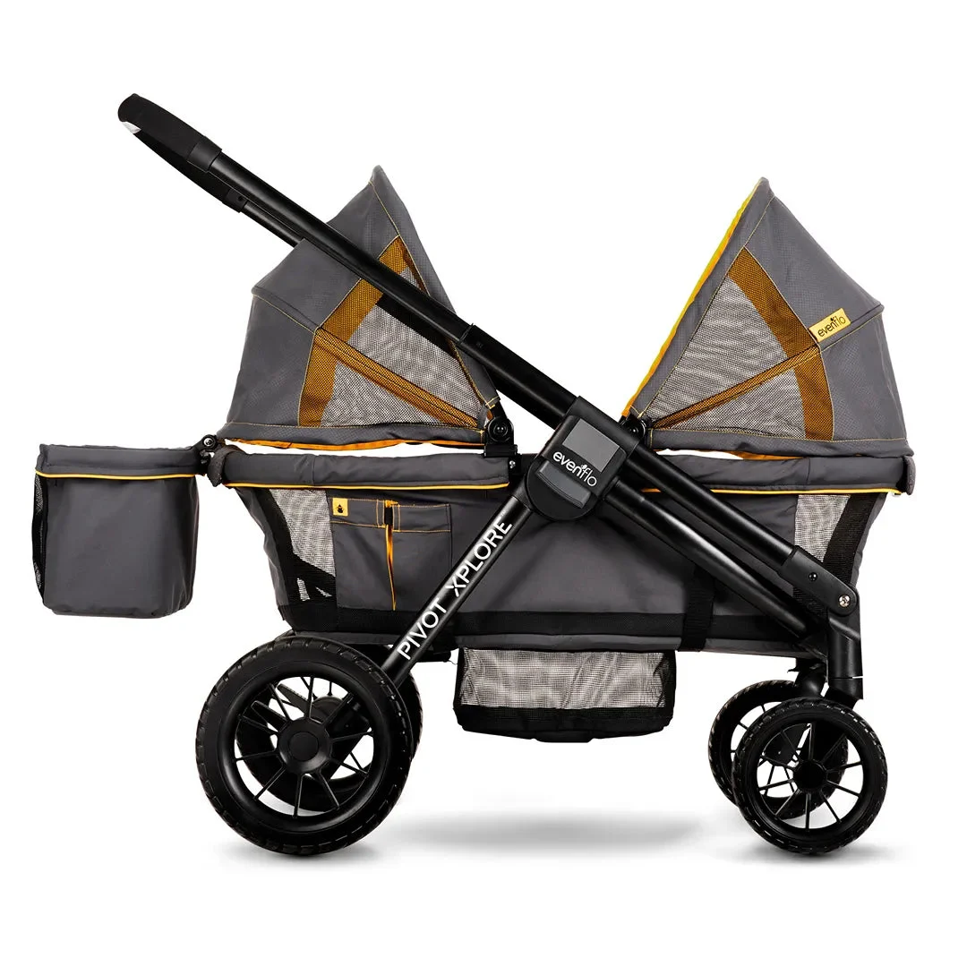 Evenflo Pivot Xplore Double Stroller Wagon - Grey