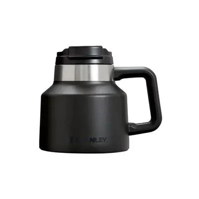 Stanley 20 Oz Tough-To-Tip Admiral's Mug - Black Stainless Steel (See Description)