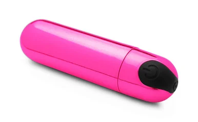 10x Rechargeable Vibrating Metallic Bullet - Pink