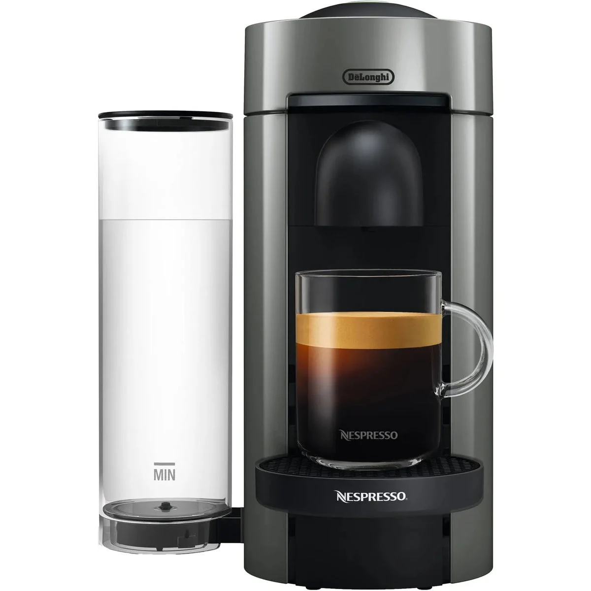 Nespresso Vertuo Plus Coffee and Espresso Machine by De'Longhi - Gray