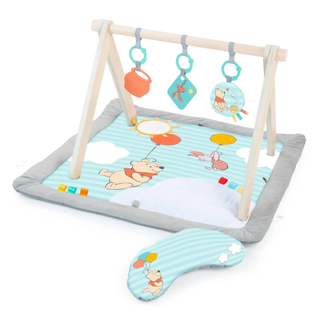 Bright Starts Winnie The Pooh Tummy Time Baby Playmat - Animal Theme