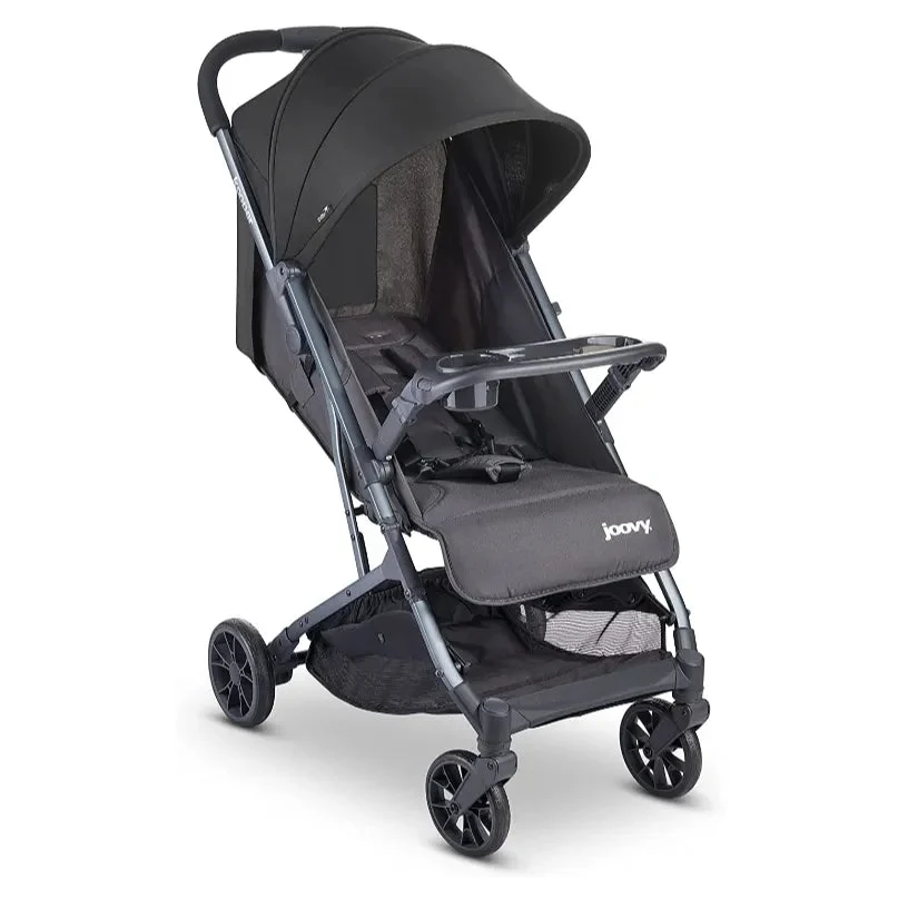 Joovy Kooper Lightweight Compact Single Stroller With Tray - Forged Iron