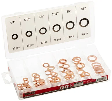 Titan 45217 Tool 110-piece Copper Washer Assortment