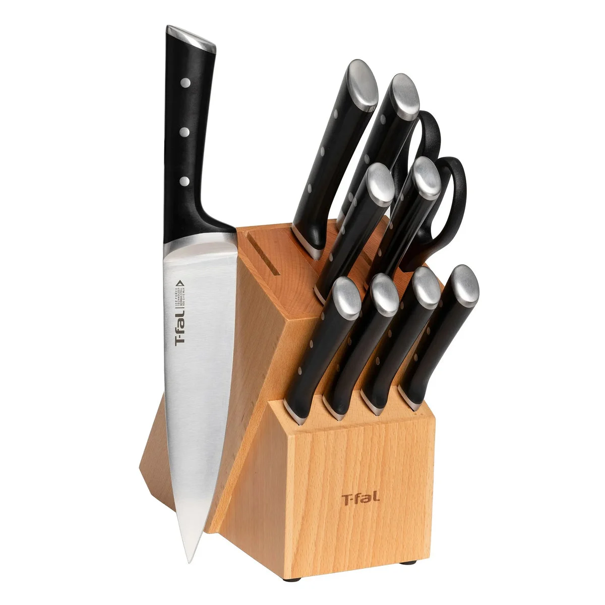 T-Fal Ice Force, 11-piece Stainless Steel Knife Block Set