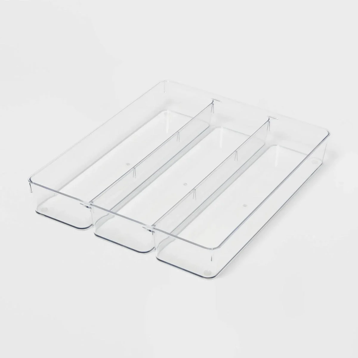 Brightroom 3 Compartment Plastic Drawer Flatware Organizer
