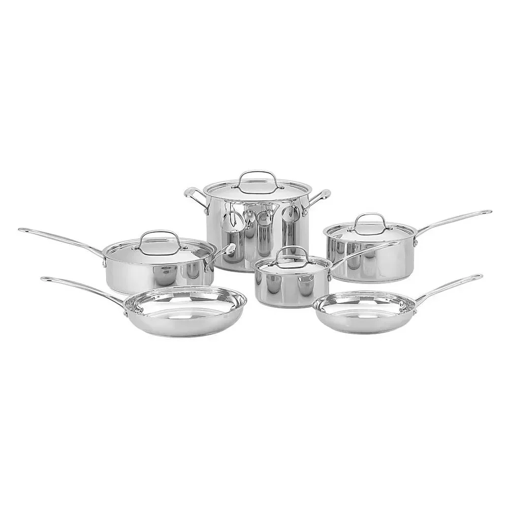 Cuisinart Chef's Classic 10pc Stainless Steel Cookware Set - 77-10