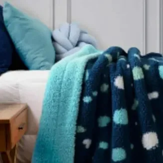 Life Comfort Kids' Ultimate Sherpa Fleece Throw Blanket - Teal, 40